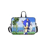 CHRISTIE QUINN Sonic Blue Hedgehog Messenger Laptop Bag (17')