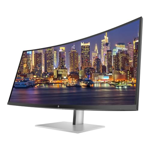 Image of HP Series 7 Pro Curved 38-inch 738pu 2K+ WQHD+ 1600p LCD Monitor 2-Pack Bundled with Desk Mount Dual Stand, USB-C Multiport G5 Dock, MK540 Wireless Keyboard & Mouse, Gel Mouse & Wrist Pad