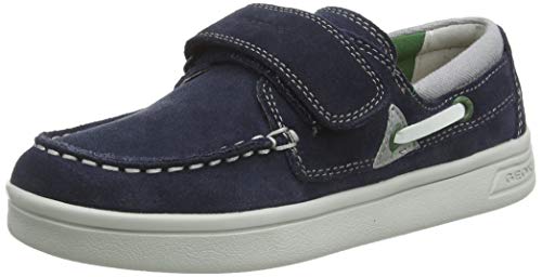 Geox J DJROCK Boy A, Mocasines, Azul (Navy/Green C4248), 29 EU