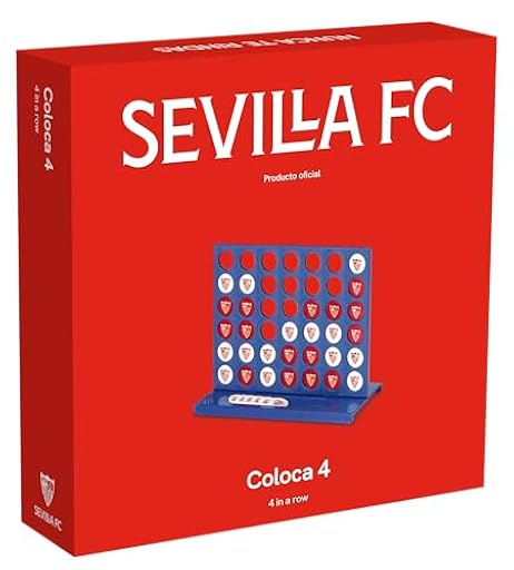 Coloca 4 Sevilla FC, Estimula Pensamiento Lógico, Refuerza Atención y Estrategia, para 6 años en adelante | Ya disponible en tu tienda friki favorita! En mundofriki.es!