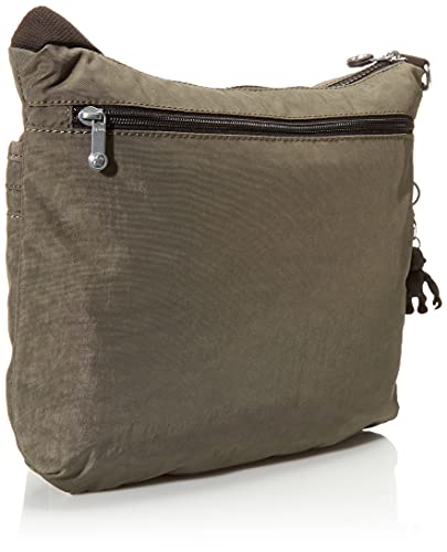 Kipling womens WomenÂ’s Arto Bag, Lightweight Everyday Purse, Casual Nylon Shoulder Crossbody Bag, Green Moss, 11.25 L X 10.25 H X 1.5 D US2