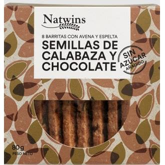 BARRITAS CEREALES SEMILLAS CALABAZA CHOCOLATE PASAS
