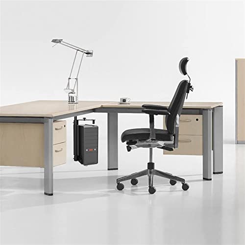 Soporte para CPU ajustable para montaje bajo escritorio - Soporte universal de acero para torre de PC con giro de 360° y ancho y alto ajustables miniatura 5