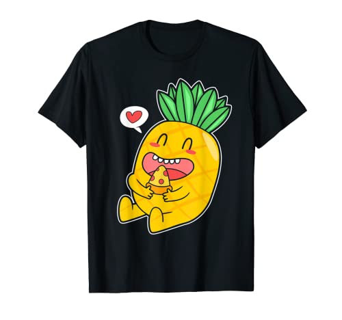 Humor de piña divertida Piña Comer pizza Camiseta