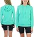 ToBeInStyle Women’s Cotton Lightweight Long Sleeve Hoodie Pullover or Full Zip Jacket w/Kangaroo Pocket - No Zipper Mint - Medium