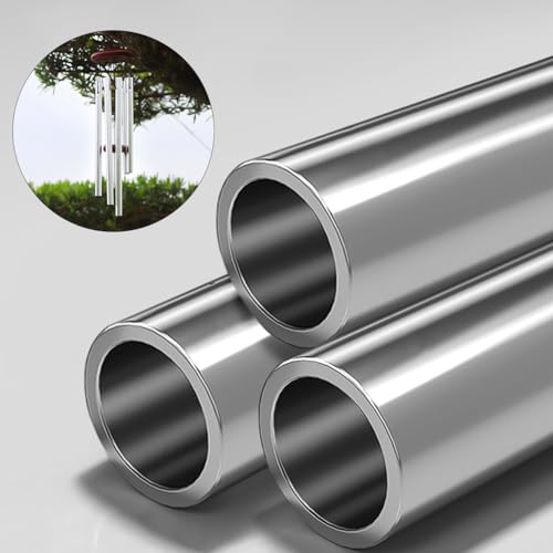 EXCEART Klangstäbe Für Windspiel Windspiel Wind Chime Rohr S?TZE von Verschiedenen L?ngen Silber Produktion Kit Geeignet für Home Garten Outdoor Ornamente 30 Pcs Windspiele Für Draußen Glockenspiele