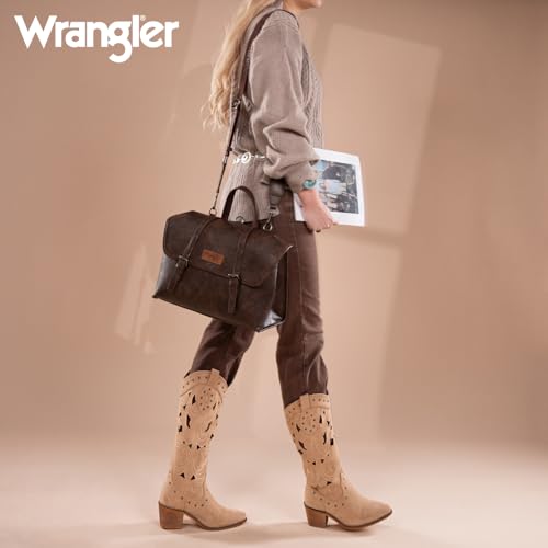 Image of Wrangler Laptop Bag for Women Messenger Bag Briefcase Computer Backpack Convertible Satchel Bag