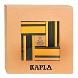 20 grüne Holzplättchen KAPLA JL+JP Holzplättchen, 40er Box, 20 gelb und 20 grün + Buch