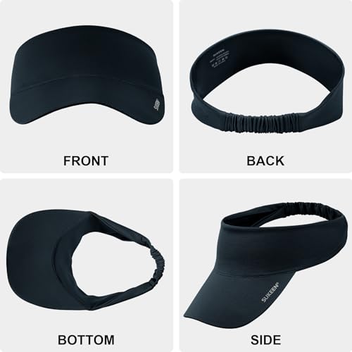 Image of Sukeen Cooling Stretchy Visor Free Size Cool Hat with UV Protection Brim Peak Vizor for Golf,Tennis,Cycling,Running