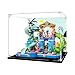 Produktbild TRUSTFAR Acryl staubdichte Vitrine entworfen für LE-GO 42630 Heartlake City Waterpark Bausteinmodell, transparente Box, Displaybox kompatibel mit Le-go 42630. (kein Modell) (schwarzer Sockel)