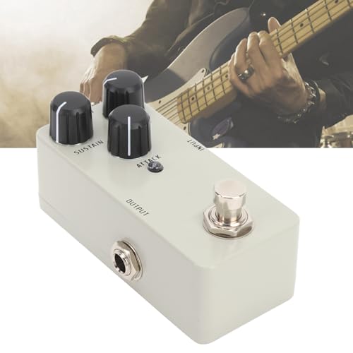 Pedal Compressor de Guitarra Elétrica, Mini Pedal de Efeitos de Guitarra, Circuito Analógico Complet