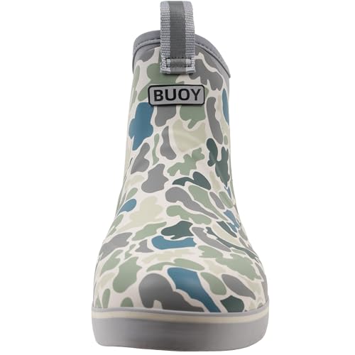 Image of Buoy Boots Men's Waterproof Rubber Fishing & Deck Boots, Ankle Rain Boots
