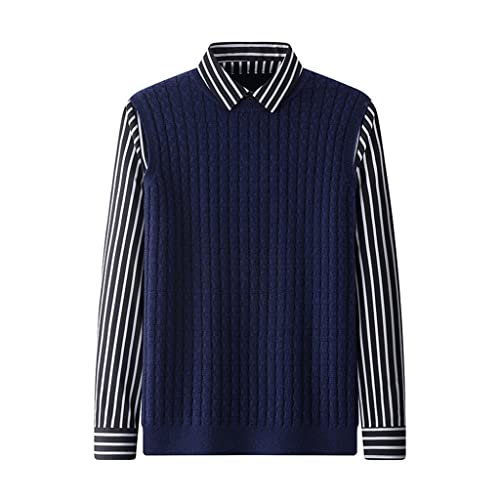 Pull col de chemise tricoté idéal pour un look de bureau soigné en hiver