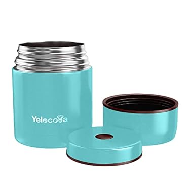 AMAZON - Yelocota Thermos for Hot Food,Wide Mouth Insulated Soup Container,18/10 Stainless Steel Lunch Thermos Food Jar (20, Classical, 1, Tiffany Blue)