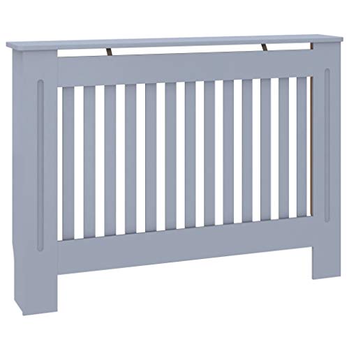 Festnight Cubierta para Radiador cubreradiadores Modernos Mueble para Radiador MDF Gris Antracita 112x19x81 cm