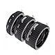 Meike C-AF1-B Kunststoff-Makro-Verlängerungsrohr-Set, kompatibel mit Canon, DSLR-Kamera, 13 mm, 21 mm, 31 mm, 1D, 6D, 7D, 50D, 70D, 550D, 700D, 5D Mark II, 5D Mark III