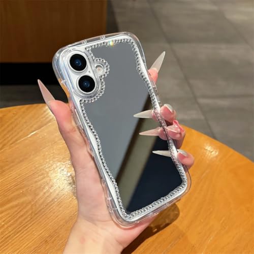 Coque paillettes iPhone 11 antichoc avec bordure ondulée souple