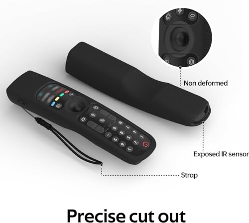 Image of Smashtronics - LG TV Magic Remote Cover Case - 2021 and Above LG TV Models (Black)