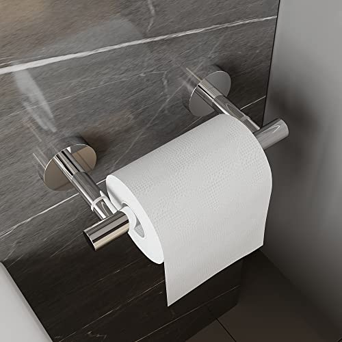 Wzrua Polished Finish Toilet Paper Holder Double Post Pivoting Toilet Paper Roll Holder Toilet Paper Hanger Sus304 Stainless Steel Toilet Tissue Holder Wall Mounted #TOP1