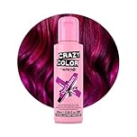 Crazy Color Vibrant Cyclamen Semi-Permanent Hair Dye. Highly Pigmented Cerise Conditioning & Oil Nourishing Vegan Formula | No Bleach or Ammonia | 100ml