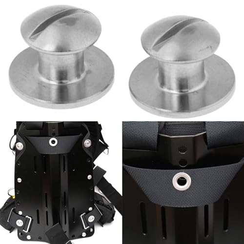 Tornillos de placa trasera de buceo M7x10mm de acero inoxidable pack de 2 unidades 2