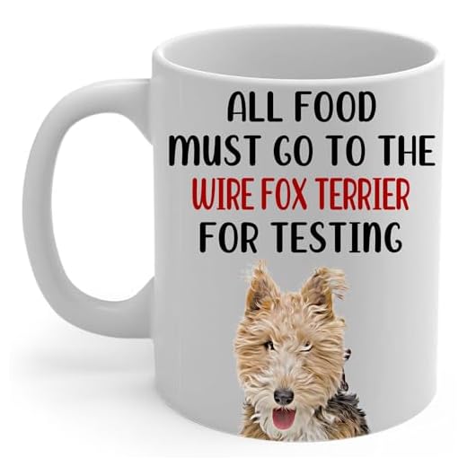 Young Wire Fox Terrier Mom Coffee Mug White 11Oz Funny Ceramic Cup Gifts For Women Pet Peeking Portrait Humorous Kitchen Quote Gifts for Wire Fox Terrier Dog Lovers