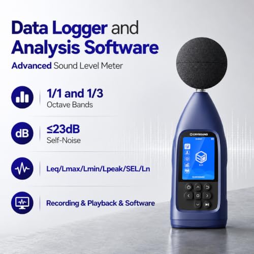 Image of CRY2832-2 Pro Class 2 Sound Level Meter, Analysis Software, Octave
