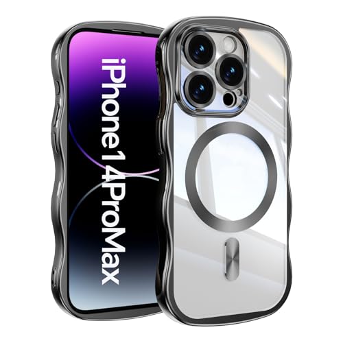 Bolvee ��Phone14ProMax �p �P�[�X �N���A MagSafe�Ή� �w�� ���� �}�O�l�b�g���� iPhone 14 Pro Max �X�}�z�P�[�X �g�^ ���킢�� ������� �؍� ��ʃ����Y�ی� �}�O�Z�[�t�Ή� �ϏՌ� TPU �ČRMIL�K�i