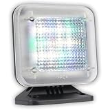 Lampada LED Simulazione TV Finta, Luce di Sicurezza Notturna, Timer Incorporato e Sensore Crepuscolare, 4 modalità di Sicurezza Domestica Televisore Finto, Luce TV Anti-Effrazione for la Sicurezza