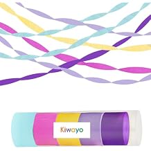 Purple Pink Blue Crepe Paper Streamers, Rainbow Birthday Party Decorations - Hot Pink Purple Teal Blue Yellow Streamers5 Rolls for Magic Demon Hunters Dollhouse Kitties Unicorn Colorful Party
