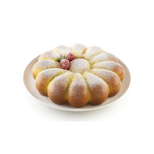 silikomart | Moule à gâteau en silicone SPRING, anti-adhérent, Lot de 1 Moule à gâteau, Design 3D, Ø 220 h 50 mm, Volume 1500 ml, Made in Italy, Gris – vue 5