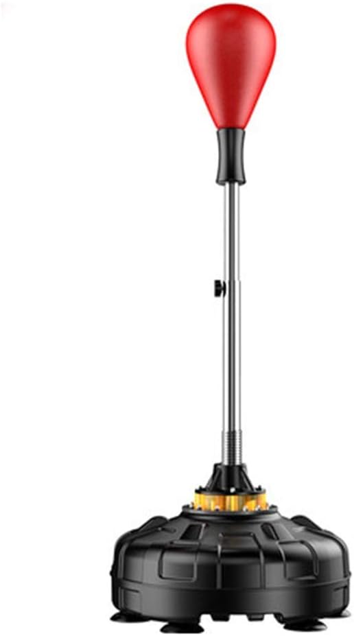 TOE Punching Bag with Stand Height Adjustable Boxing Bag with Boxing Gloves for Adults Kids Boxing Equipment for Gym Home Office (Color : Red) : Sports & Outdoors