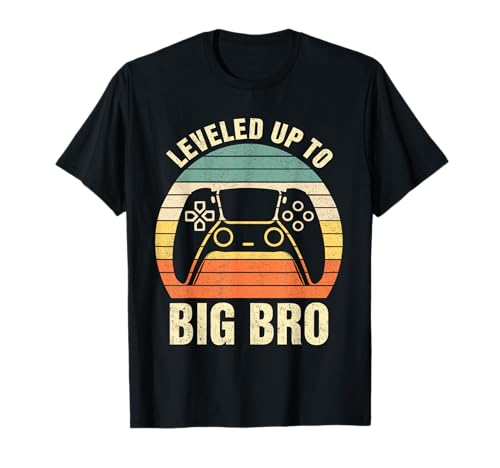 Leveled Up To Big Brother Est 2024 Promoted To Big Bro T-Shirt