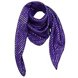 Freak Scene Superfreak Baumwolltuch - lila Lurex Silber - quadratisches Tuch