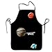N\A Patrón Delantal Arpillera Poliéster Mujeres Astronauta Espacio Exterior Dibujos Animados Nave Espacial Hip Hop