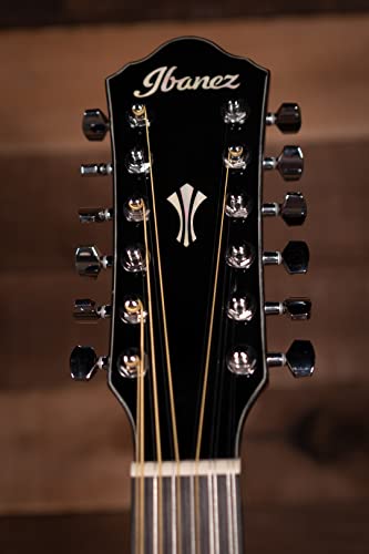 Ibanez Aeg 12-String Acoustic-Electric Guitar (Dark Violin Sunburst) #TOP6