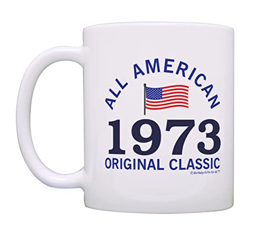 Birthday Gifts For All 50Th 1973 All American Classic Patriotic Gift Coffee Mug Tea Cup White #TOP2