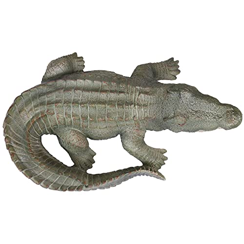 Sunnydaze XCA-564 Chloe The Crabby Crocodile Statue Patio, Yard, Pool And Garden Decor - Realistic Style Polystone Indoor/Outdoor Garden Sculpture thumb #6