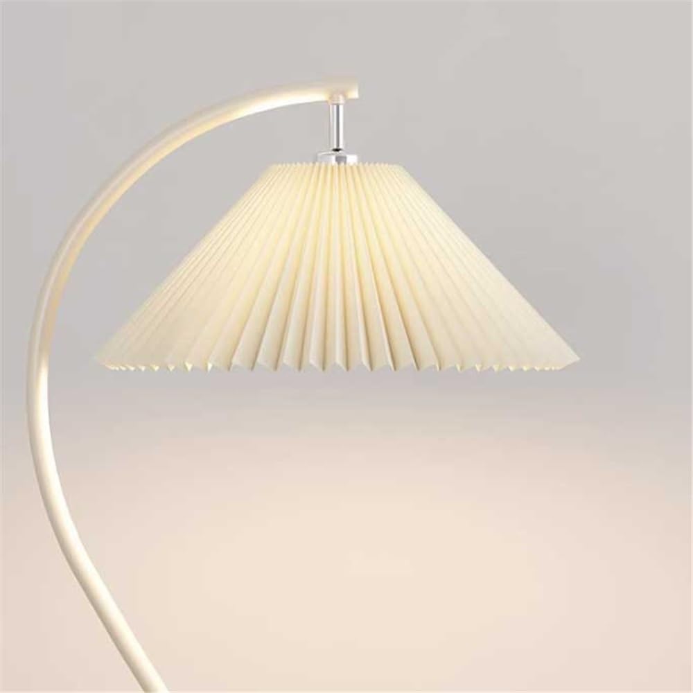 Lampa podłogowa Ściemnialna lampa podłogowa LED w kolorze białym do salonu, sypialni, gabinetu, biura, stojąca sterowana pilotem z abażurem