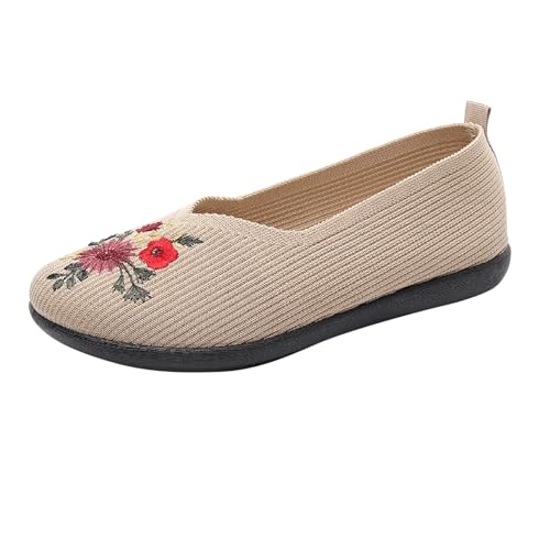 Mocassins et ballerines à fleurs pour femme | Chaussures de marche plates