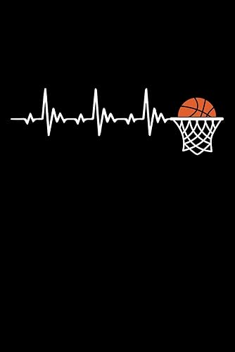 Basket Ball Battito cardiaco: Quaderno Appunti Basket. Taccino a Righe per Prendere Note con Frasi Divertenti e Simpatiche. Pallacanestro Idea Regalo per I Giocatori di Basketball