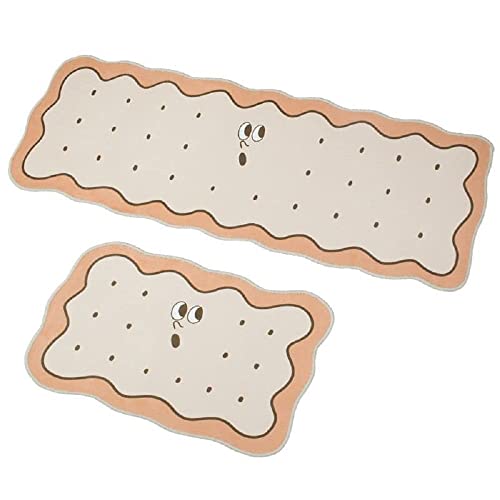 Image of Home Cloud Anti Fatigue Kitchen Rug Printed Thick Anti Slip, Washable, Big Size, Designer Folding Kitchen Mat for Home BedroomStandard Size (41 x 122 cm 41 x 61 cm)