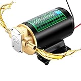 Mxmoonant Electric Fuel Transfer Pump Oil Change Pump, Self Priming Impeller Gear Pump, 3.2GPM Electric Scavenge Oil Extractor for Diesel Kerosene Marine Truck (24V)