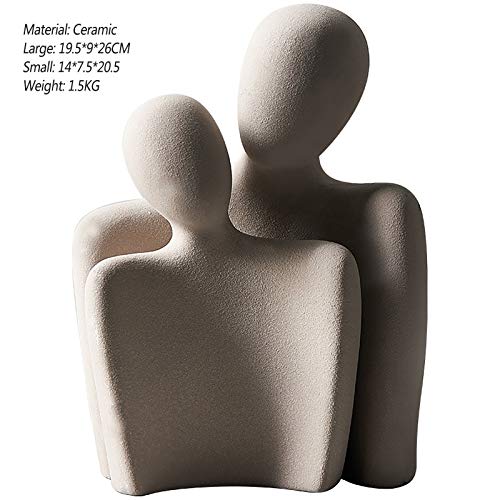 Statues de couple en céramique WXKAGF décoration maison salon - 4