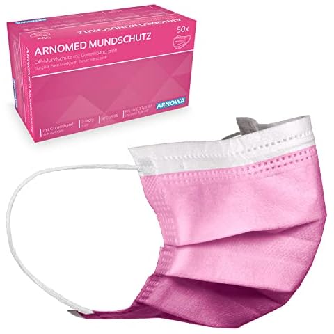 Masques médicaux roses ARNOMED 50x Cover