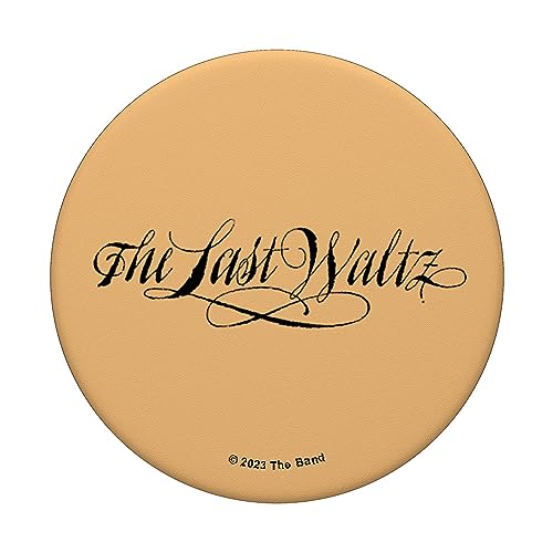 The Band The Last Waltz Script Logo PopSockets Swappable PopGrip, Black - Image 3
