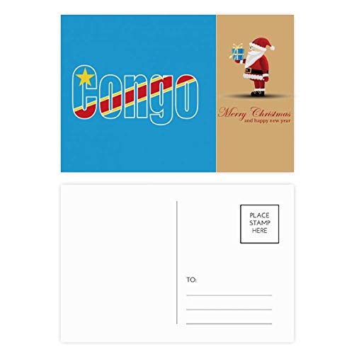 Cartes postales du Congo drapeau officiel pour décorer votre bureau et vos cahiers de voyage