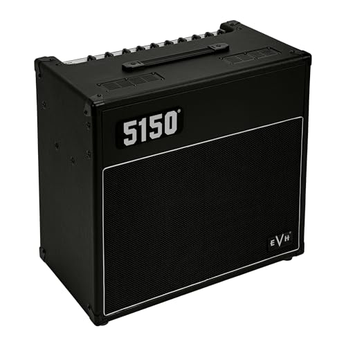 EVH 5150 Iconic Series 15W 1 x 10 Combo Electric Guitar Amplifier (Black) Bundle with EVH Guitar Cable (2 items) - Thumbnail 4