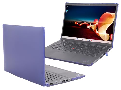 Funda Lenovo ThinkPad T14 Gen 3 contra arañazos con carcasa rígida mCover azul de 14"