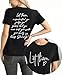 Let Them Shirt for Women Inspirational Appeal Tee Motivational Saying Graphic Tshirt Casual Loose Tops Black